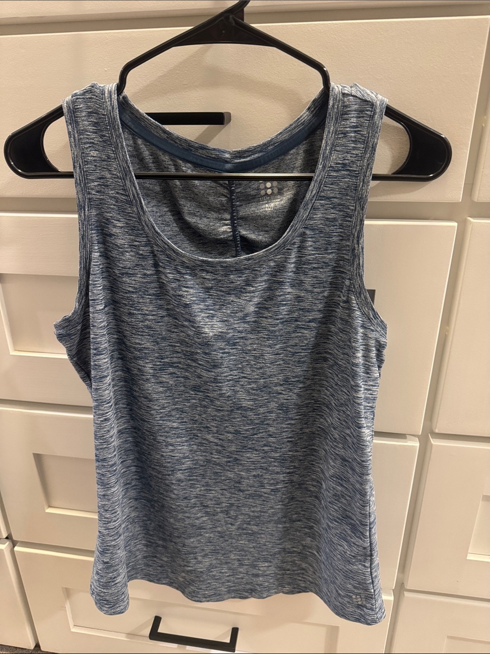 Title Nine Grace Blue Heather Performance Tank - M